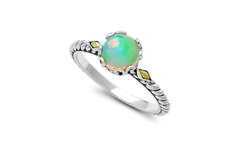 Dusk gothic rings-Dusk gothic rings-Glow Ring- Opal