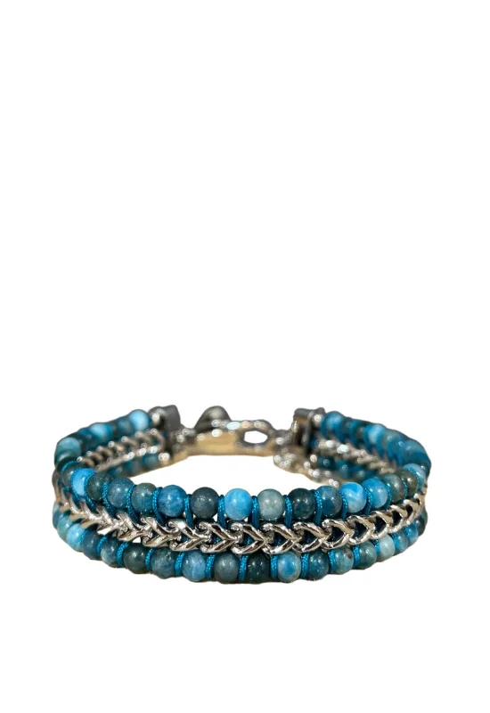 Unique & Co Steel Dark Turquoise Bracelet