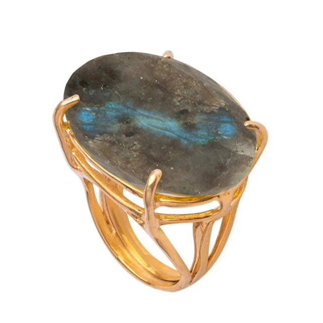 Elegant design rings-Elegant design rings-Labradorite cocktail ring