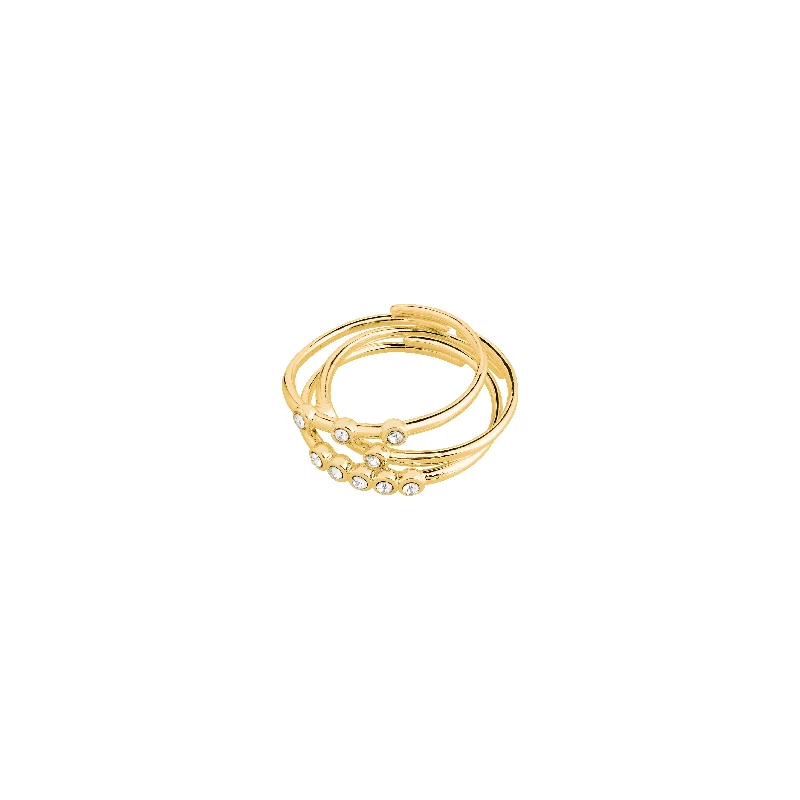 Fine dot rings-Fine dot rings-SLOAN rings 3-in-1 set gold-plated