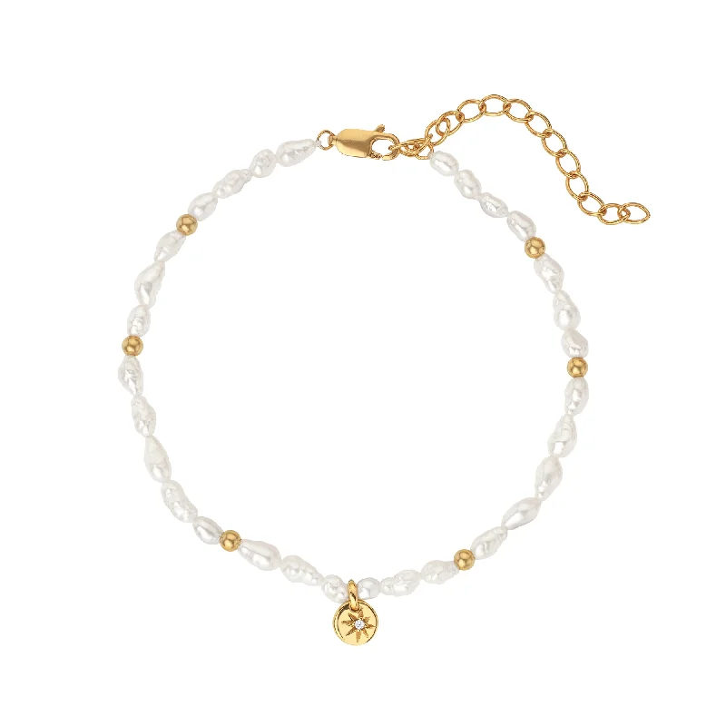 Hot Diamonds Gold Vermeil Mother of Pearl Bracelet