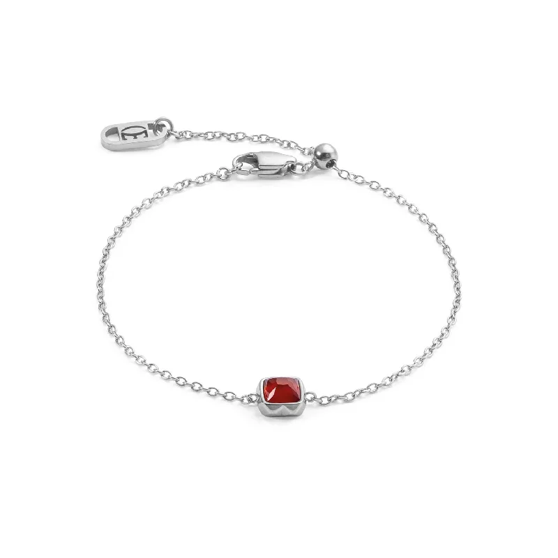 Coeur De Lion January Birthstone Red Agate Bracelet