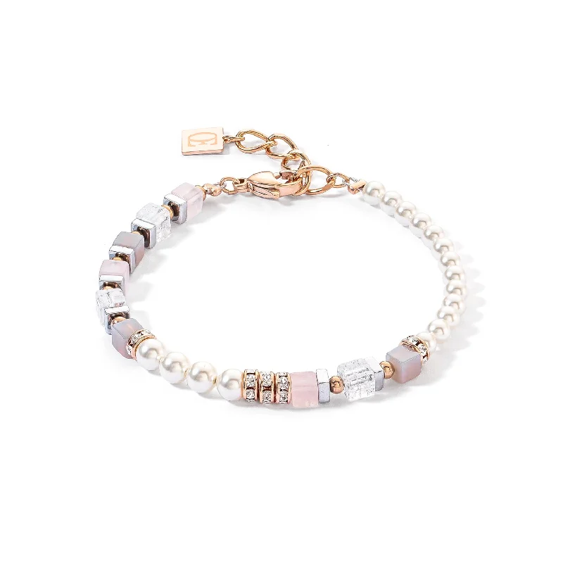 Coeur De Lion Precious Fusion Rose Gold Ice Pink Bracelet