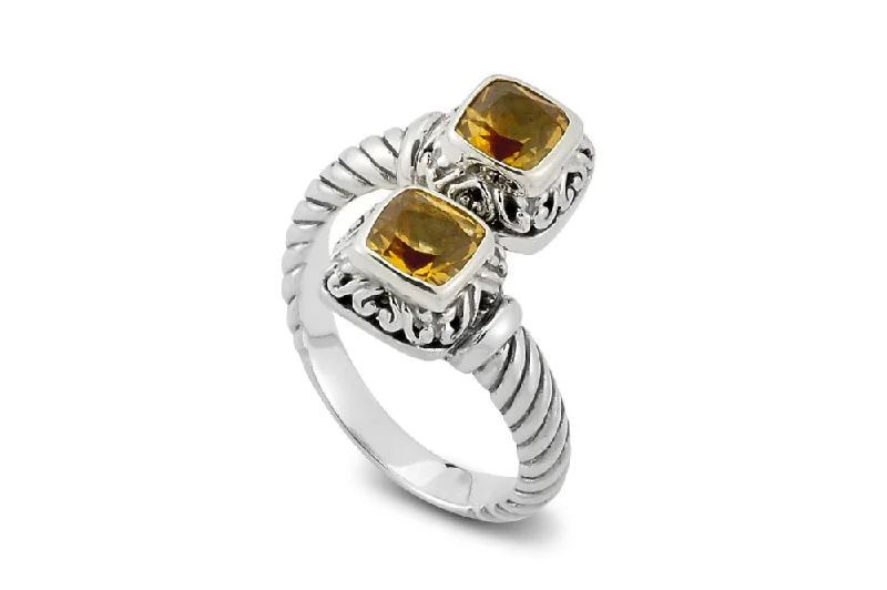 Thai style rings-Thai style rings-Guntur Ring- Citrine