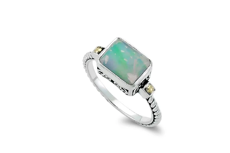 Sleek design rings-Sleek design rings-Eirini Ring- Opal