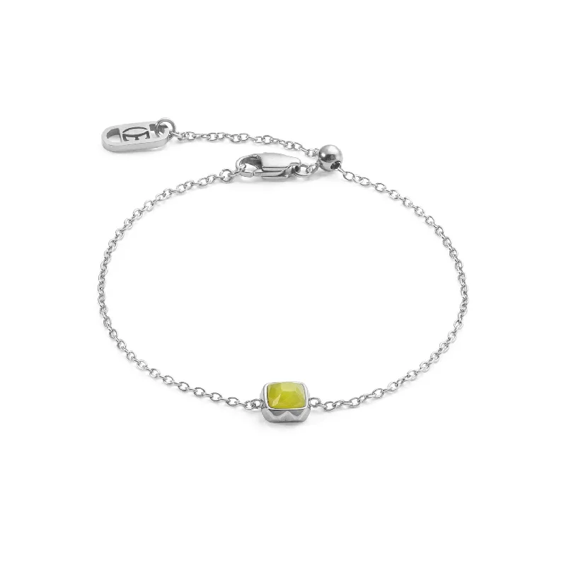 Coeur De Lion August Birthstone Green Jade Bracelet