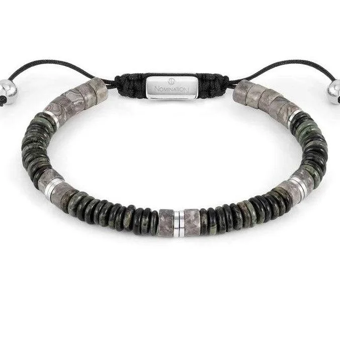 Nomination Instinct Style Grey Jasper Bracelet