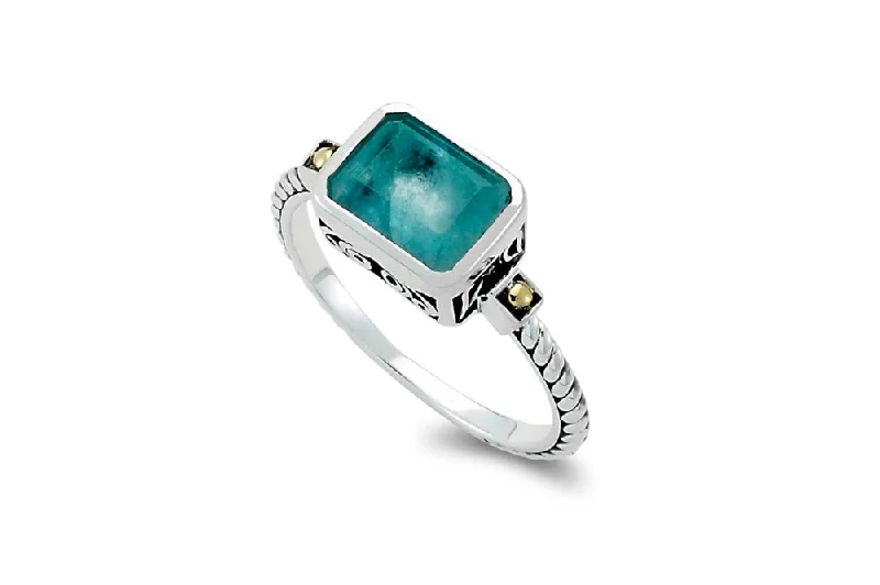 Pure modern rings-Pure modern rings-Eirini Ring- Aquamarine