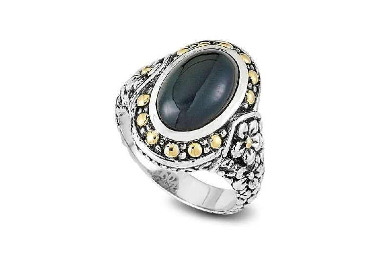 Wide band rings-Wide band rings-Ijen Ring- Onyx