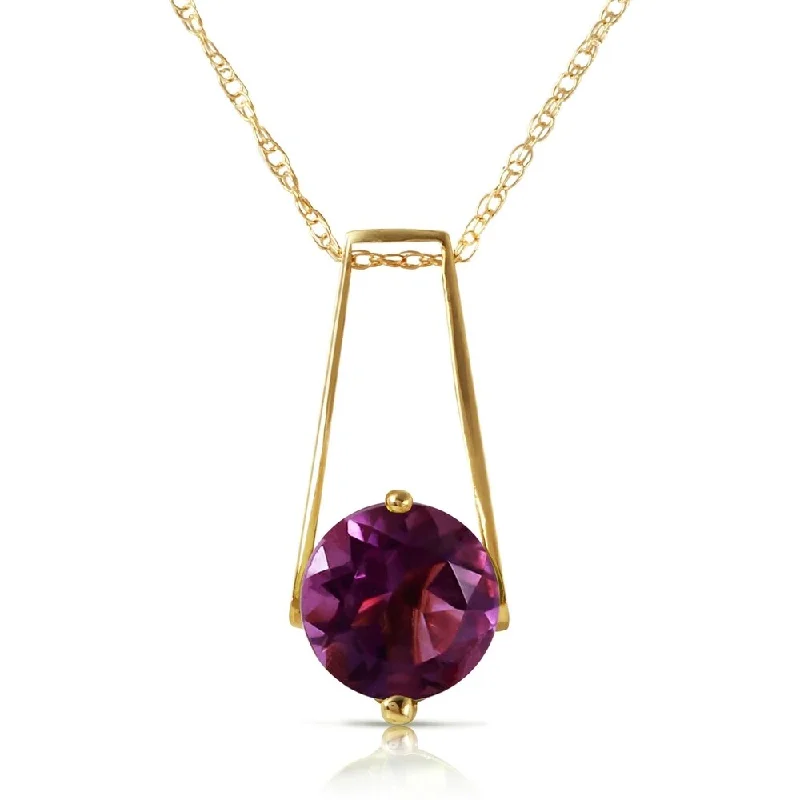 Cosmic charm necklaces-1.45 Carat 14K Gold Anything For You Amethyst Necklace