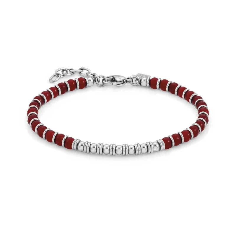 Nomination Instinct Red Agate Bracelet