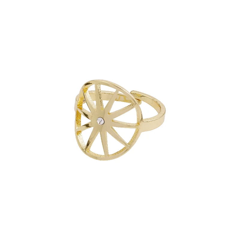 Sleek modern rings-Sleek modern rings-KAYLEE ring gold-plated