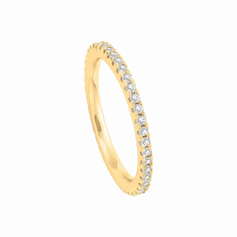 Glossy eternity rings-Glossy eternity rings-On Thin Ice | Pinky Ring