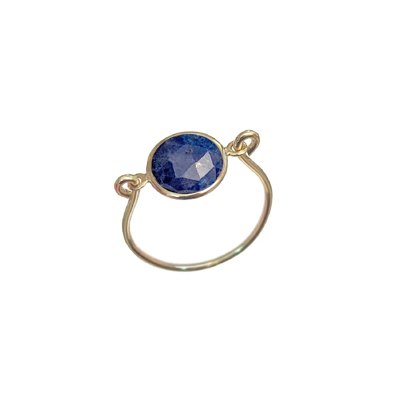 Quartz gem rings-Quartz gem rings-Precious Pop Ring Lapis Lazuli - 18k Gold