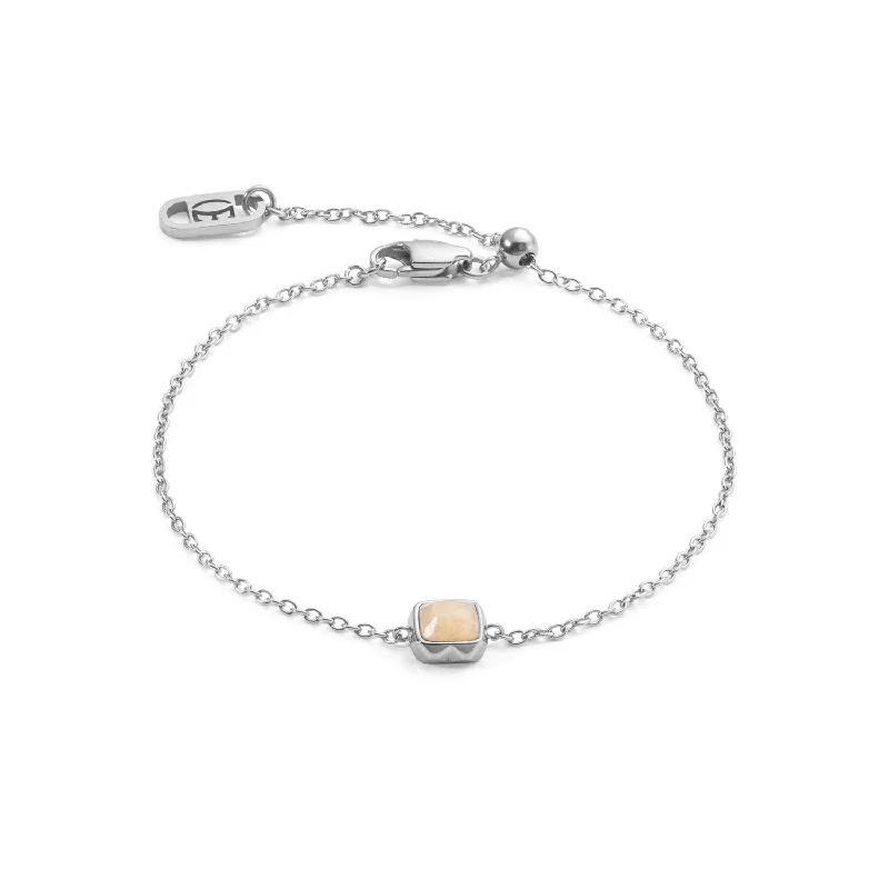 Coeur De Lion June Birthstone Cream Jade Bracelet